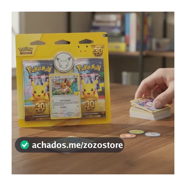 Blister Duplo Com Moeda Celebração 30 Anos Pokémon TCG Português
