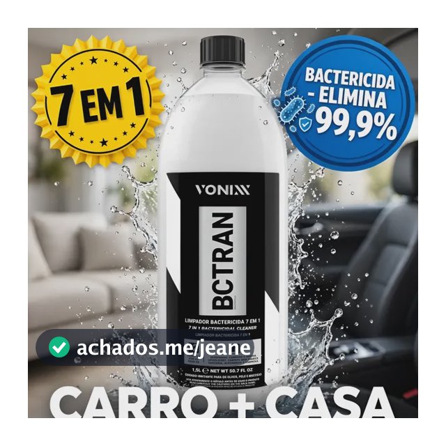 Bactran Limpa Higieniza Banco Carro Automotivo Vonixx 1,5l