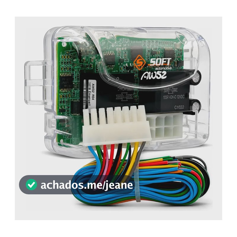 Módulo Vidro Elétrico Universal Soft AW52 com Antiesmagamento para 2 Portas