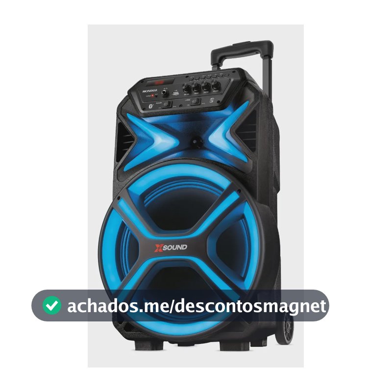 Caixa Amplificada CM-550-L 550w Rms Preta Mondial Bivolt Preto