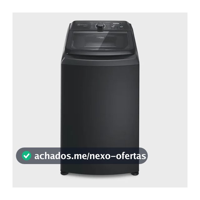Máquina de Lavar Electrolux 14.5kg Preta Efficient Cesto Inox Jet&Clean e Filtro Fiapos LEP15