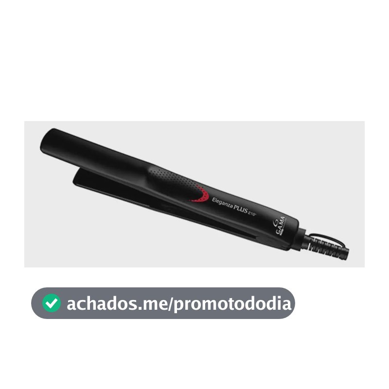 Chapinha De Cabelo Prancha Gama Italy Professional Cor Preto