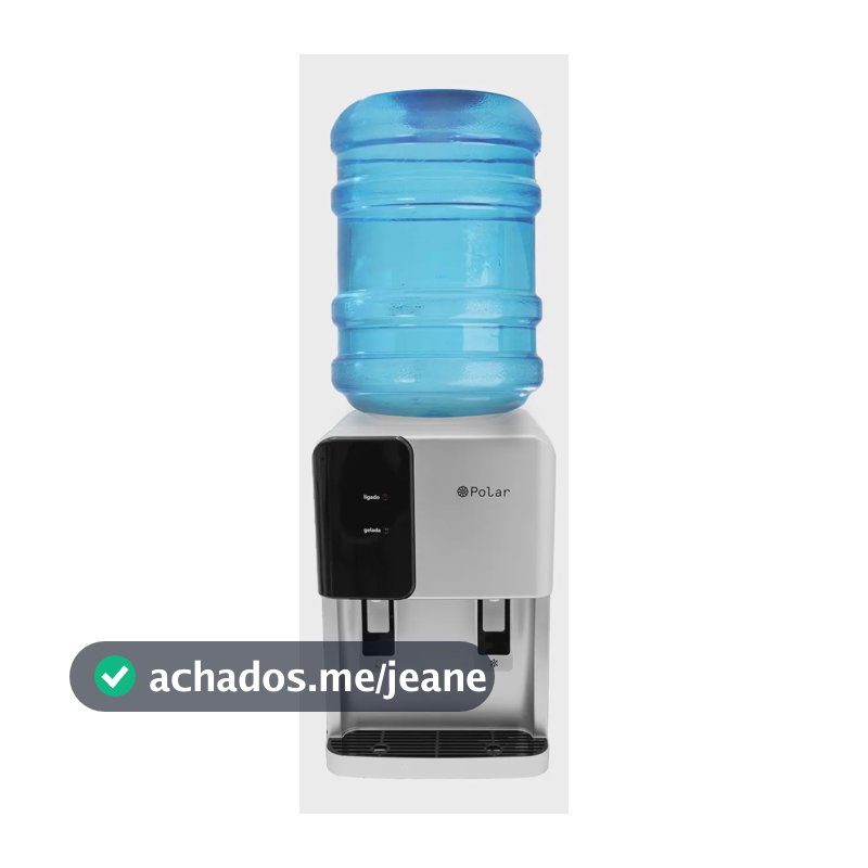 Bebedouro Polar Agua Gelada E Natural Eletrônico - Prata