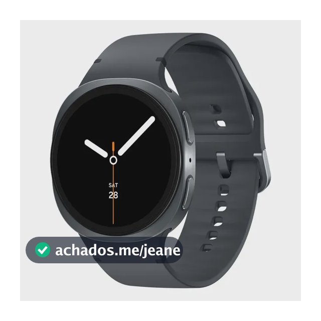 Smartwatch Samsung Galaxy Watch 8 44mm, Com GPS e NFC, em Alumínio Cinza-escuro