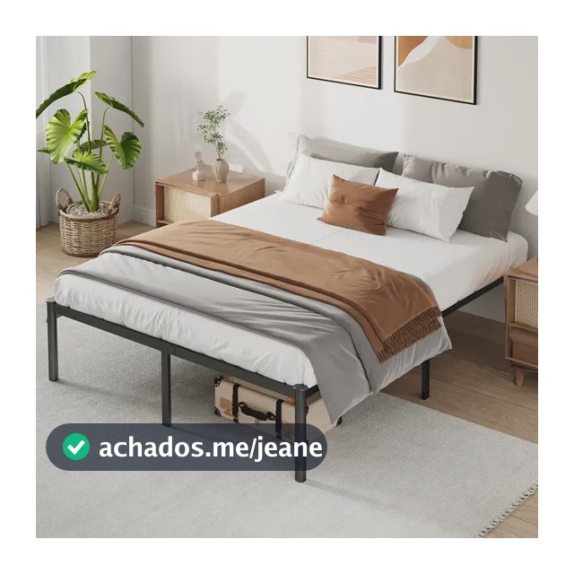 Estrado De Cama Casal Hot Wheels Preto Romantic Crown Com Armazenamento