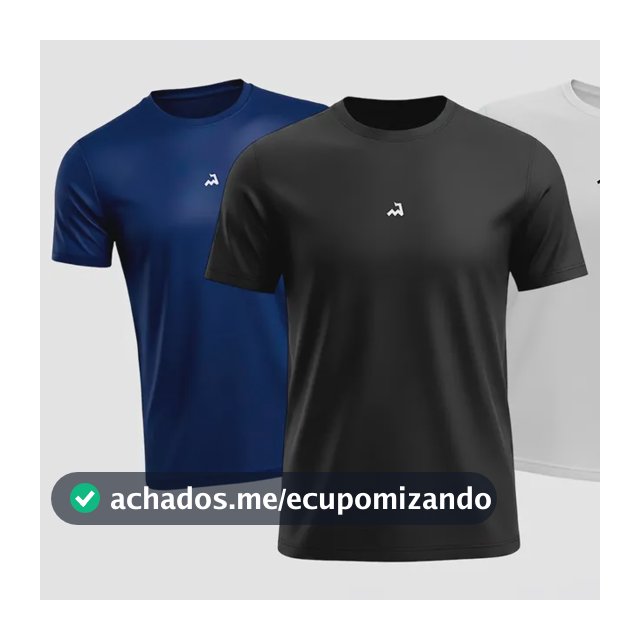 Kit 3 Camiseta Dry Fit Masculina Corrida Academia Makt Sport