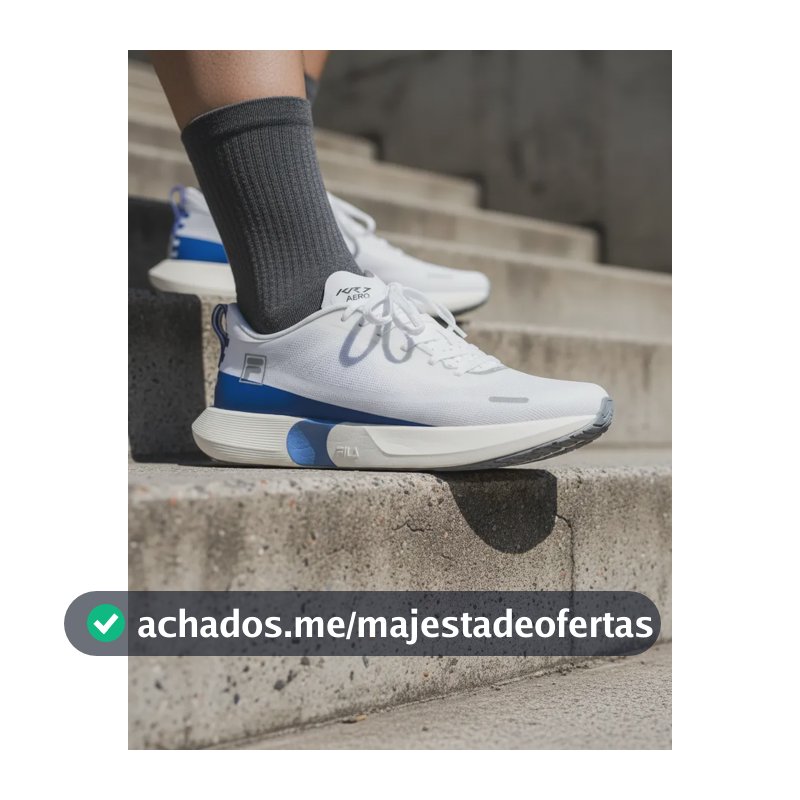 Tênis Fila Kr7 Pro Speed Tech Masculino Corrida Original Run Branco/azul Liso 40 Br