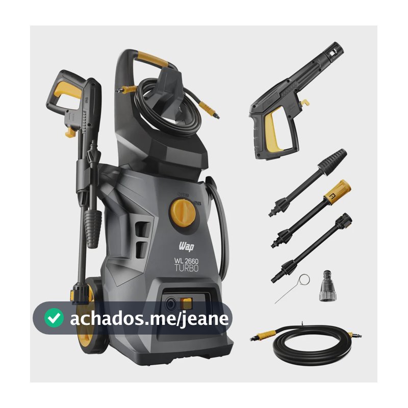 Lavadora e Desobstruidora de Alta Pressão WAP WL 2660 Turbo Ultra 127V