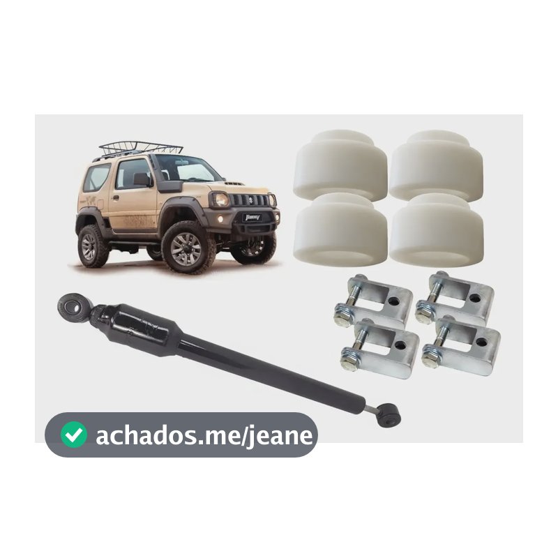 Kit Lift Suspensão + Amortecedor Direção Suzuki Jimny