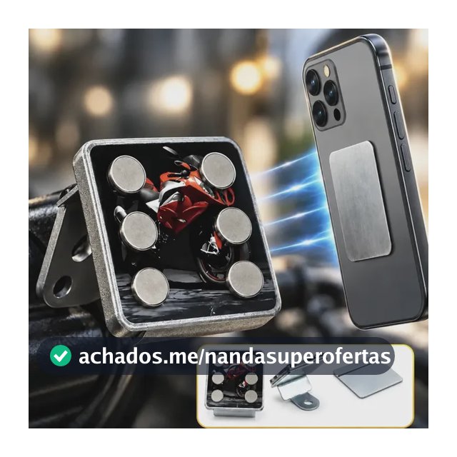 Suporte Celular Moto Magnetico Ima Extra Forte Motoboy Gps Sortido
