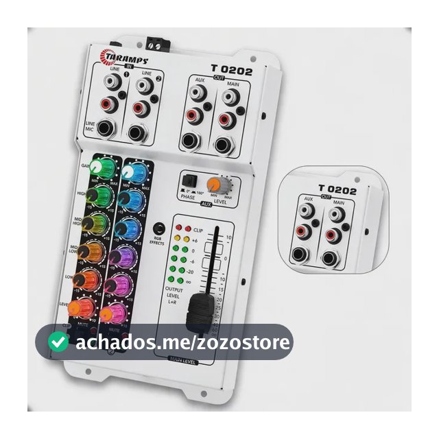 Mesa De Som Automotiva Taramps T0202 Multicolor 2 Entradas 127/220v