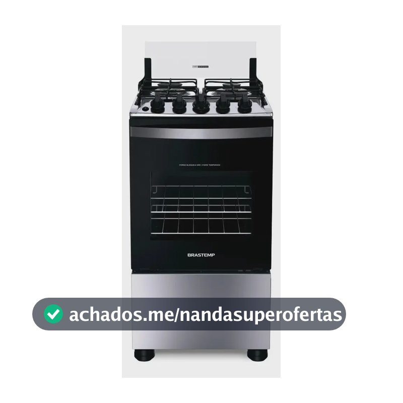 Fogão Brastemp 4 Bocas Inox Bfo4nbr - Bivolt