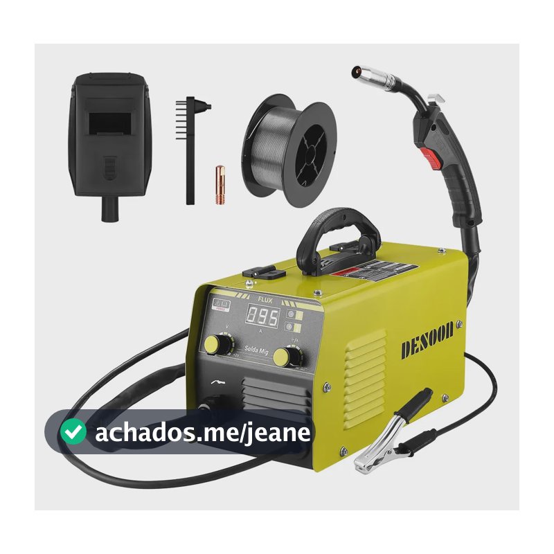 Máquina De Solda Mig 100a Eletrodo Professional Sem Gás Inclui Fio De Solda E Máscara De Proteção Desoon