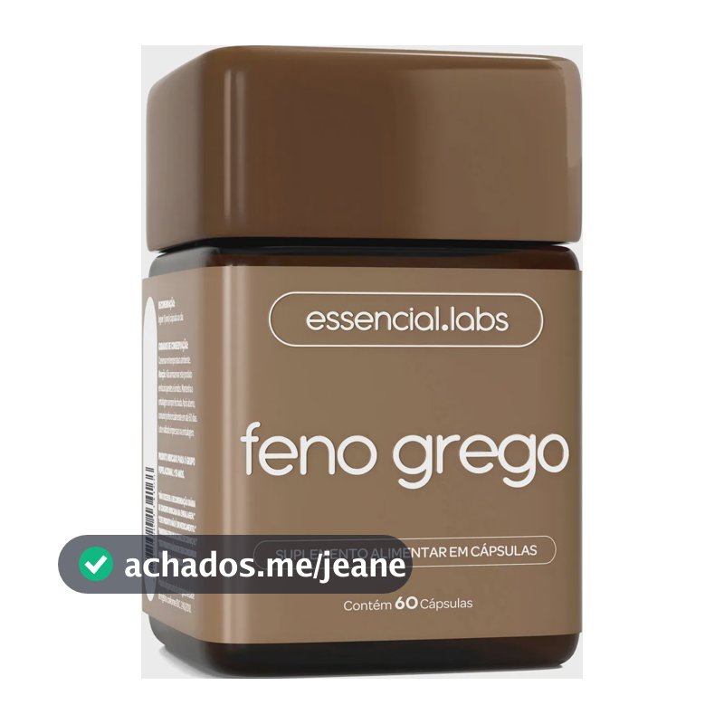 FENO GREGO 450mg - Fórmula com Máxima Concentração e Pureza - 60 doses