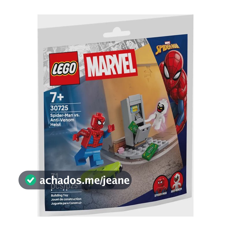 LEGO Marvel 30725 Homem-Aranha Vs Antivenom Heist 31 peças 31 Homem-Aranha
