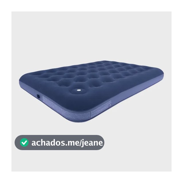 Colchão Inflável Casal Acampamento Inflador Acoplado O2flow
