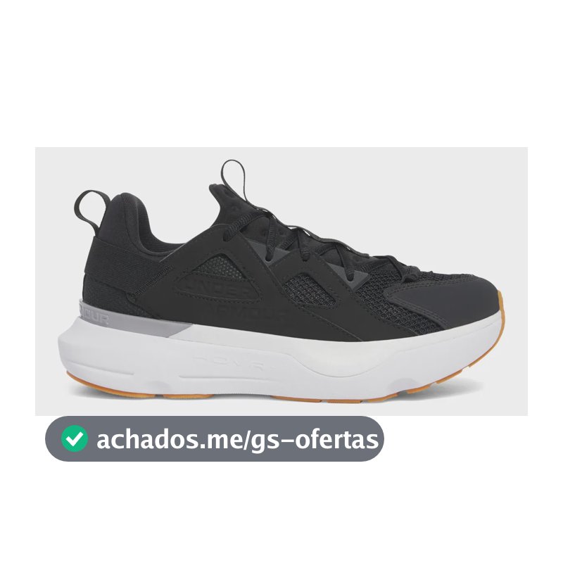 Tênis Masculino Infinite Mvmnt Under Armour 003-black/white/m.silver Liso 41