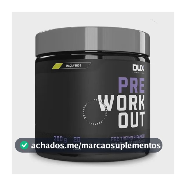 Pré Treino Dux Original 300g Mango Twist Pó Maçã Verde
