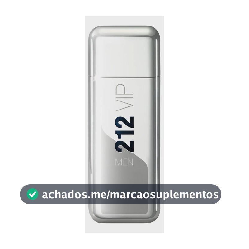 Perfume Masculino 212 Vip Men Carolina Herrera Eau de Toilette 100ml - Oriental Amadeirado - Perfume fresco e amadeirada