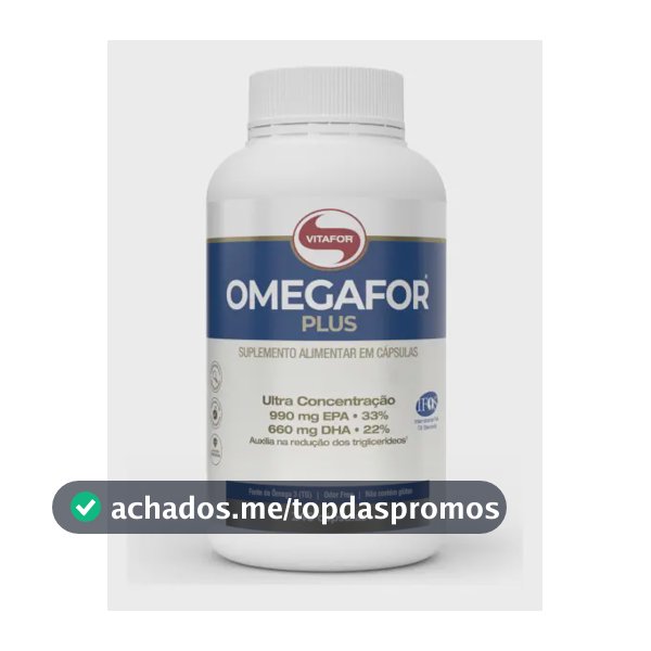 Ômega 3 Vitafor Omegafor Plus em cápsula Sem sabor x 240g de 240 un