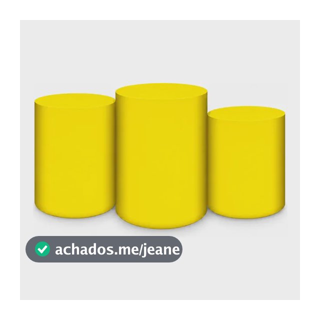 Trio Capas De Cilindro Sublimado Liso Em Tecido