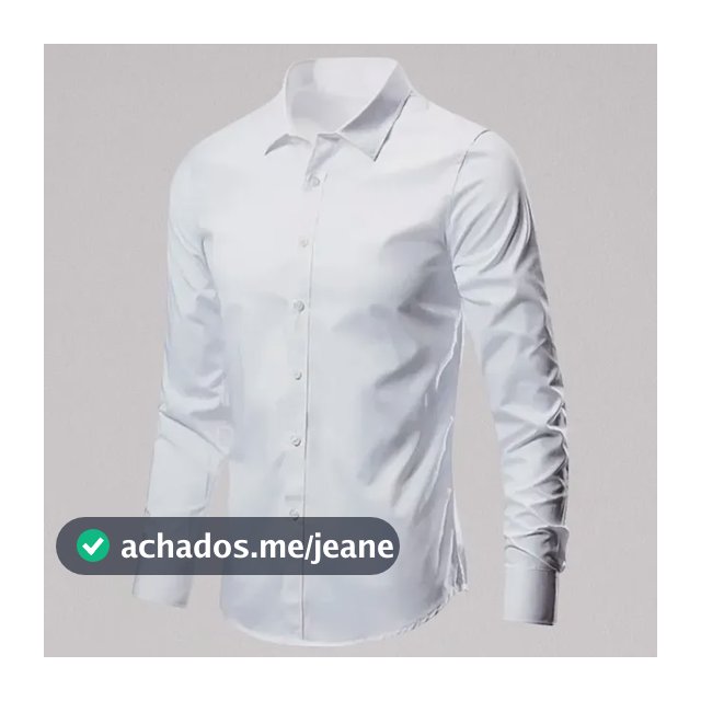 Camisa Social Manga Longa Slim Fit Masculina Clássica