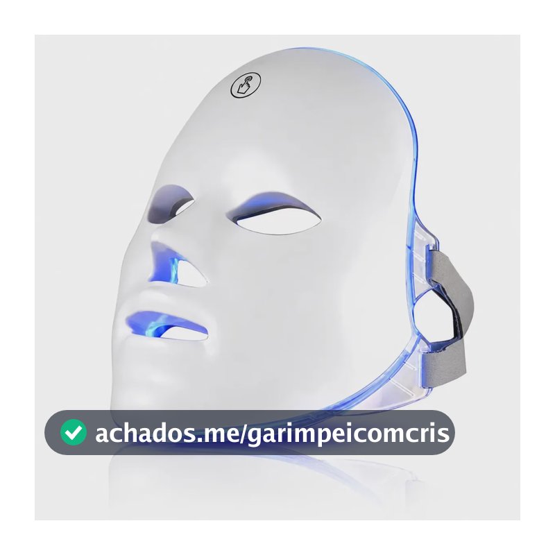 Mascara led facial Skincare led 7 cores EPS-7361 USB Recarregável Branco