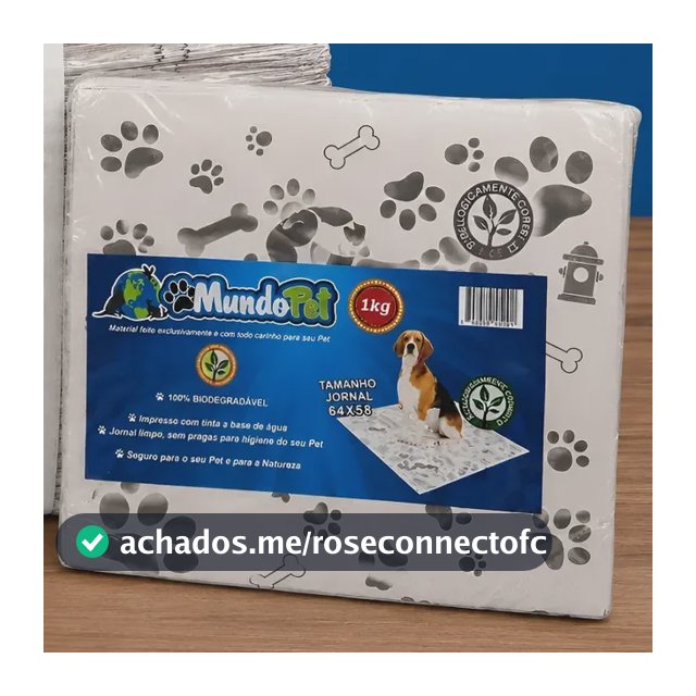 Jornal Higienico Biodegradável Tapete Pet 10kg - 600 Folhas Branco Com Estampas Cinza