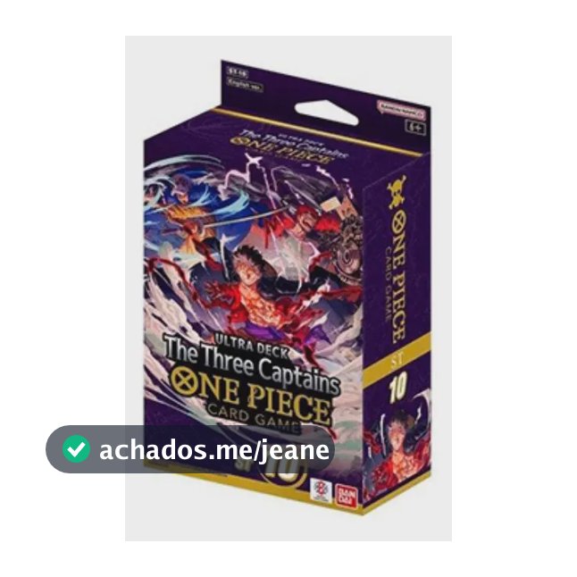Deck Inicial - St-10 - Ultra Deck - The Three Captains Idioma Inglês One Piece Tcg