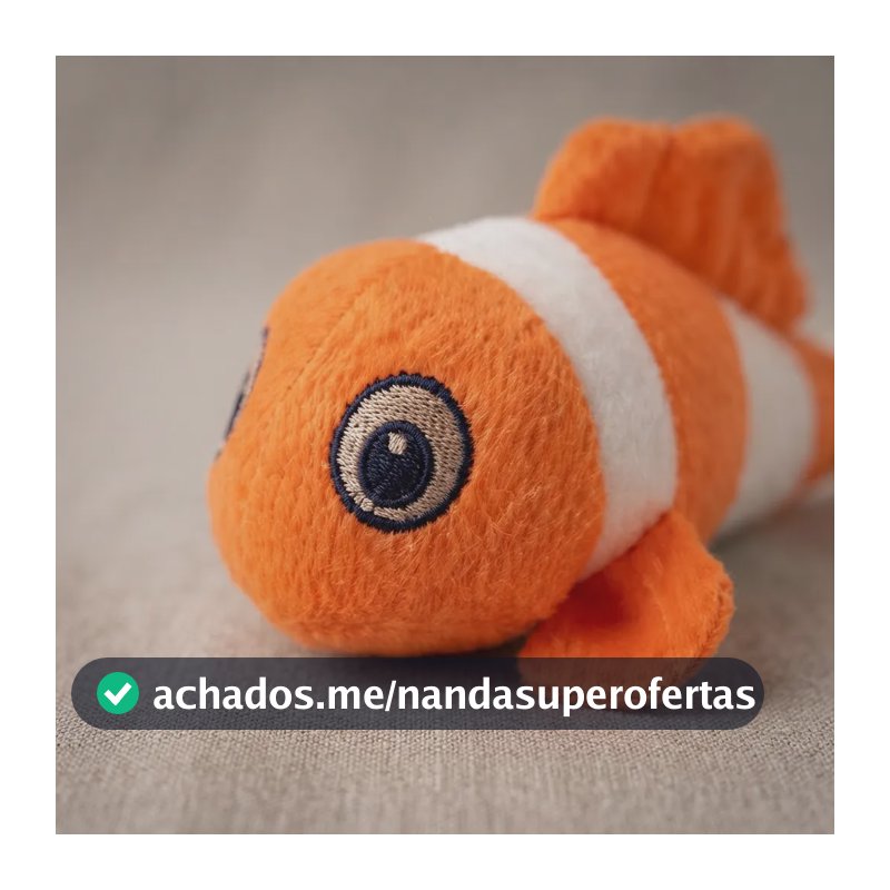 Brinquedo Nemo Pet Peixe Palhaço Com Apito 28cm Pelúcia Laranja Brinquedo Pet De Pelúcia
