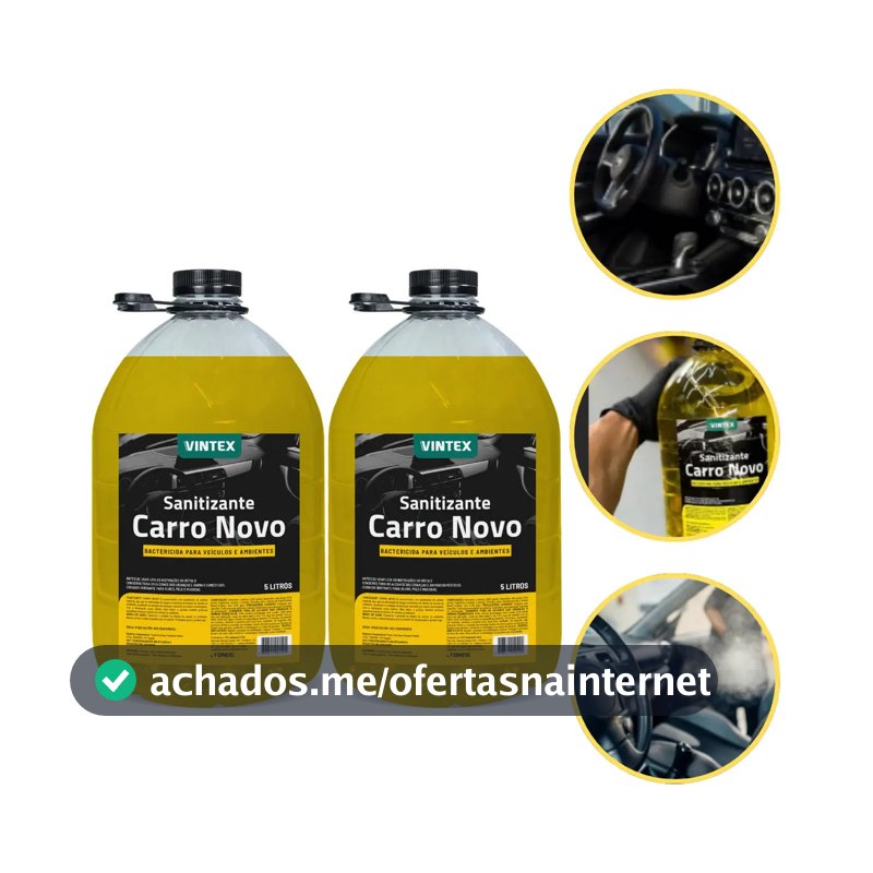Aromatizante Vonixx Carro Fragrância Kit 2x5L Pulverizador Carros
