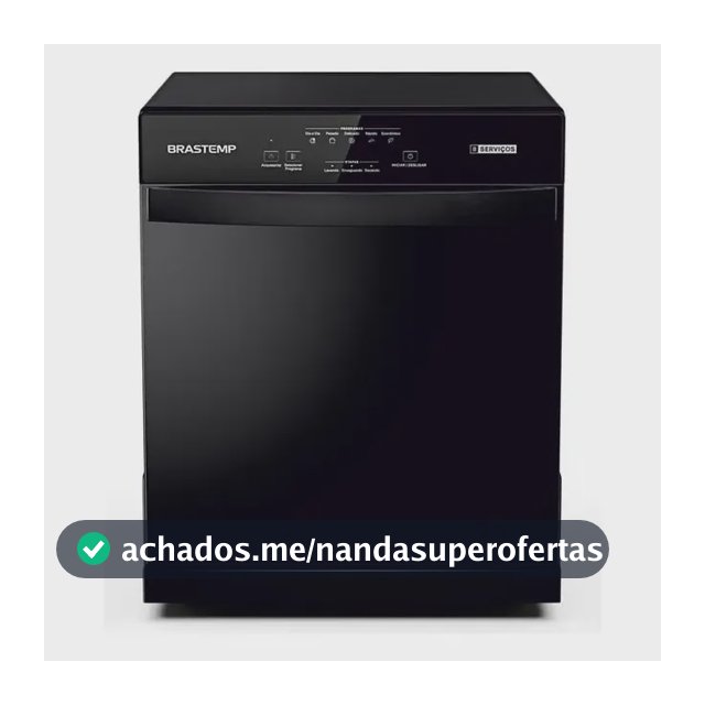 Lava Louças Brastemp 8 Serviços Preta - BLF08AE Preto