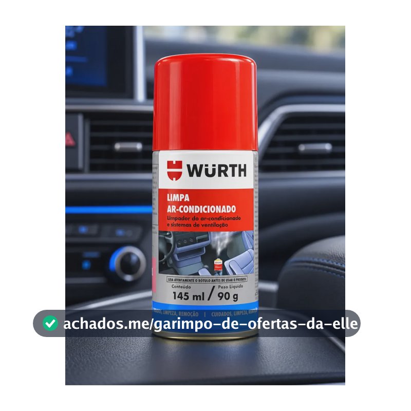 Limpa E Higieniza Ar Condicionado Automotivo Wurth 145ml 90g Carro Nov