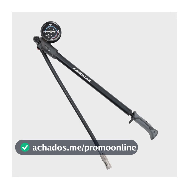 Bomba De Ar P/ Suspensão Absolute Wild Até 300 Psi Alumínio Preto
