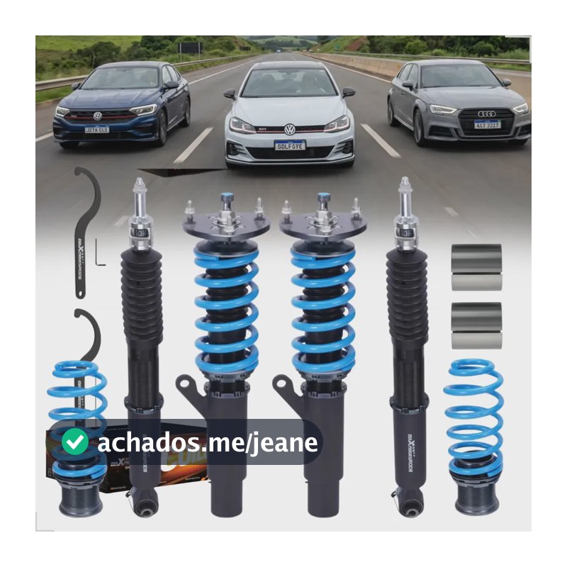Suspensão Coilover Volkswagen Golf Gti Mk7 Mk7,5 2014 2015 2016 2017 2018 2019 Audi A3 S3 T6