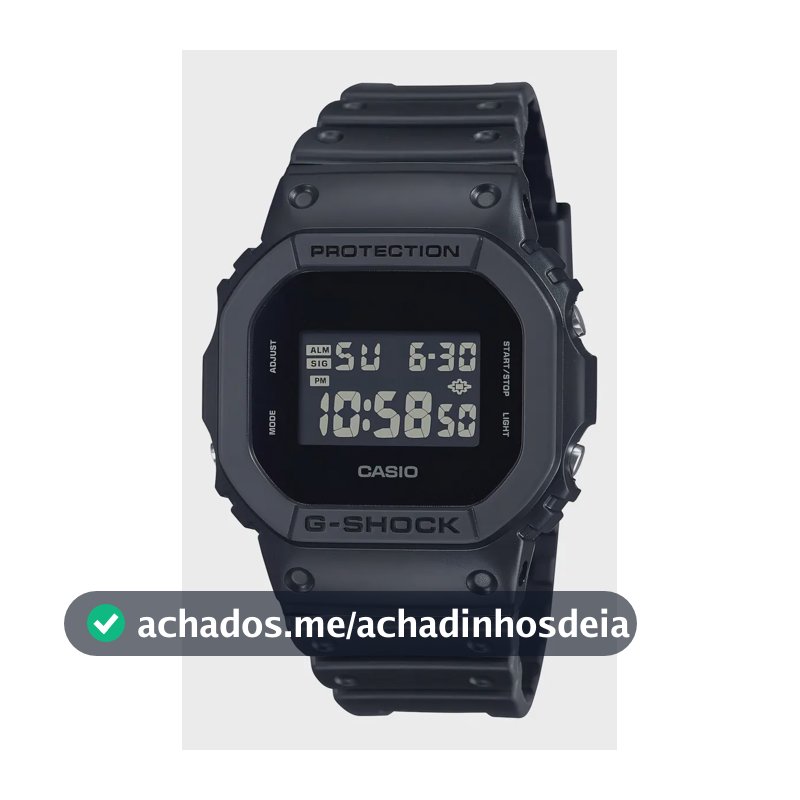 Relógio de pulso digital Casio DW-5600UBB-1D com corria de resina