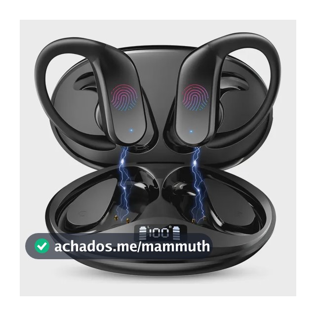 Fone De Ouvido Esportivo Sem Fio Bluetooth Par Todos Celular
