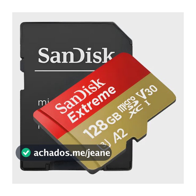 Cartão Memória Micro Sd Sandisk Extreme 128gb A2 Original Nf Cartao Memoria Micro Sd Sandisk Extreme 128gb
