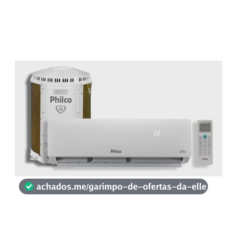 Ar Condicionado Inverter Philco 9000 Btus Frio 220v Pac9ft Branco 220v