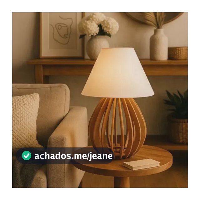 Kit 2 Abajur Iluminaria De Mesa Cabeceira De Cama Sala Marrom-claro Branco 127/220v