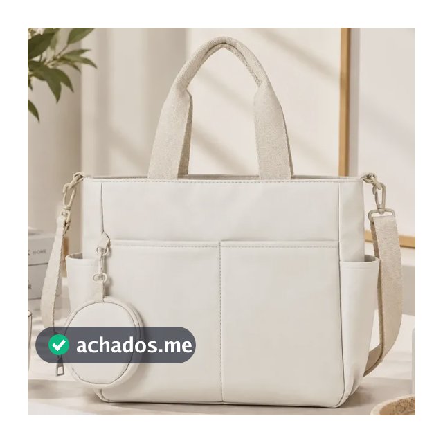 Bolsa Feminina Transversal Náilon Impermeável Trabalho
