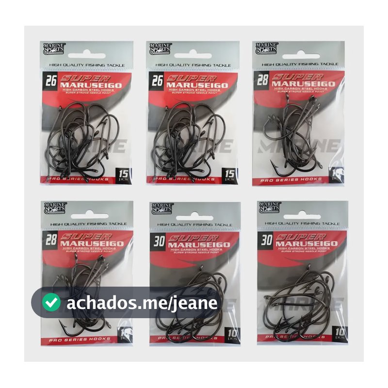 Kit Anzol Pesca Tilápia Porquinho Papa Terra Traíra Corvina  Kit 10