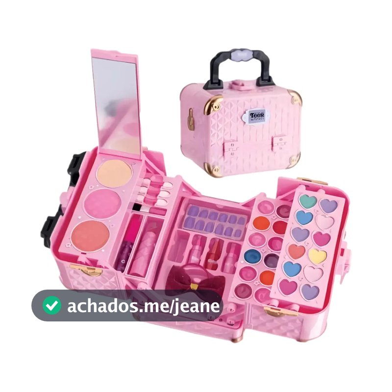 Maleta Dos Sonhos Maquiagem Infantil Teen Skv 120021 Fenzza Cor Rosa