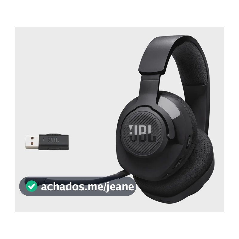 Headset JBL Gamer Quantum 360 Wireless Preto
