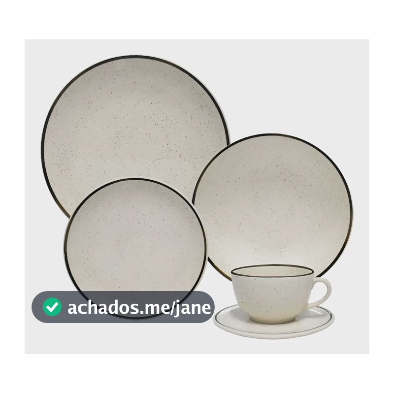 Jogo De Jantar E Chá 20 Peças Unni Brisa Oxford Aw20-5903