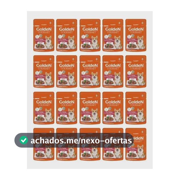 Golden Cães Sache Golden Gourmet Ad Peq Porte Carne 1.7 kg Caixa Com 20un