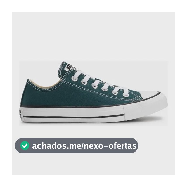Tênis Converse Sem Gênero Taylor Ct0420 Curto T Verde Esmeralda 01/branco/branco Liso 38 Br