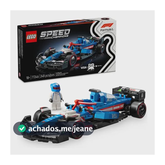 LEGO Speed Champions Carro de Corrida Visa Cash App RB VCARB 01 F1; Conjunto 77246