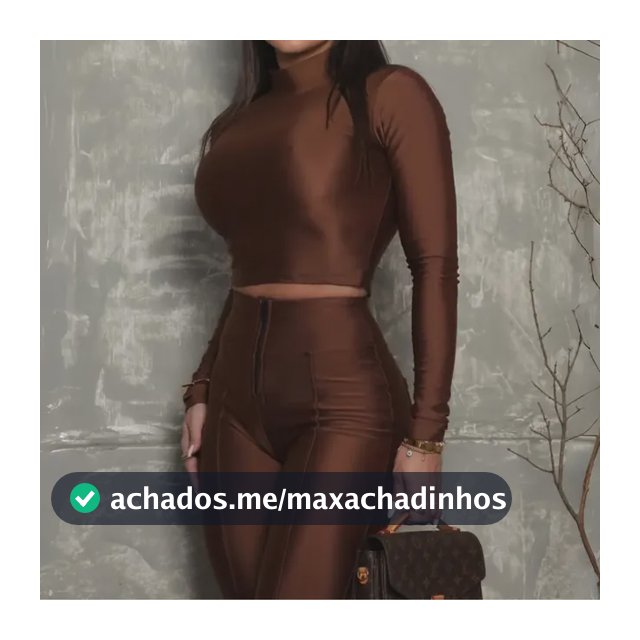 Conjunto Calça Cropped Feminino Malha Pradaa Premium