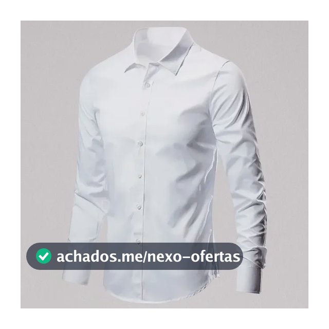 Camisa Social Manga Longa Slim Fit Masculina Clássica